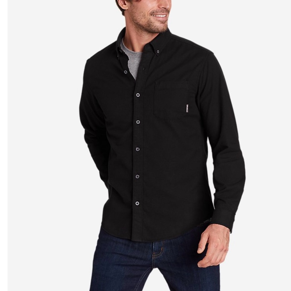 MR LS FAST FLEECE SHIRT BLCK SIZE L EDDEI BAUER